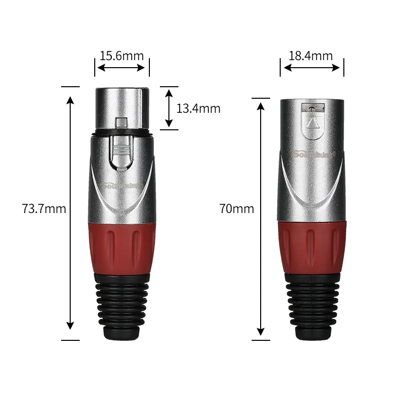 Soundking новый разъем XLR Посеребренный xlr Мужской Женский используется для микрофона