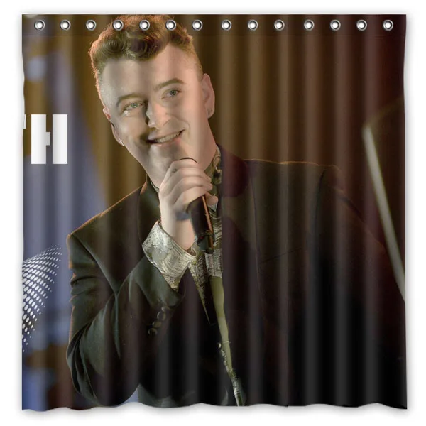 Sam Smith печатная Ванна Душ занавеска s Водонепроницаемый полиэстер ткань для