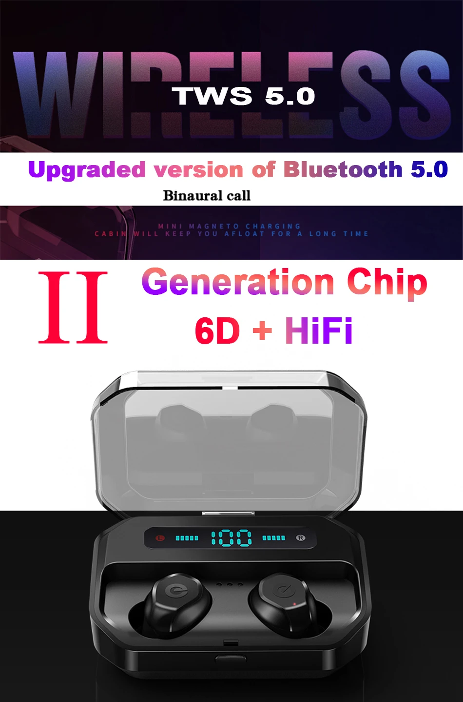 Bluetooth 5,0 наушники TWS беспроводные наушники Blutooth наушники гарнитура спортивные наушники игровая гарнитура телефон YZ253