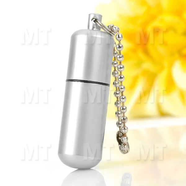 Waterproof Retro Compact Capsule Style Stainless Steel Oil Lighter - Silver | Дом и сад