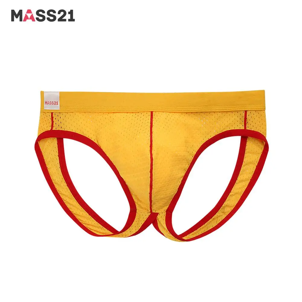 MASS21 2 шт./лот мужские сексуальные трусы-брифы сетчатый бандаж Homme с открытой