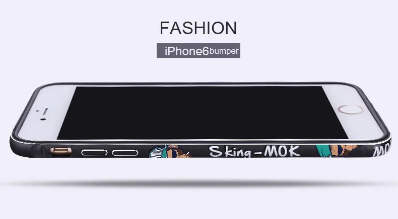 Роскошный Алюминиевый металлический бампер для Apple, для iPhone 6, для iPhone 6S Plus, чехол, мультяшная рамка, металлический чехол, защитный чехол, Capinha