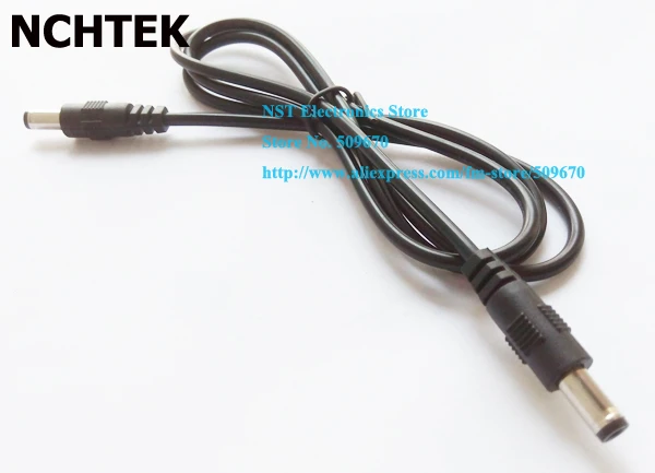 NCHTEK DC 12 В мощность 5 5x2 мм штекер м/м Удлинительный кабель для CCTV 1 м/Бесплатная