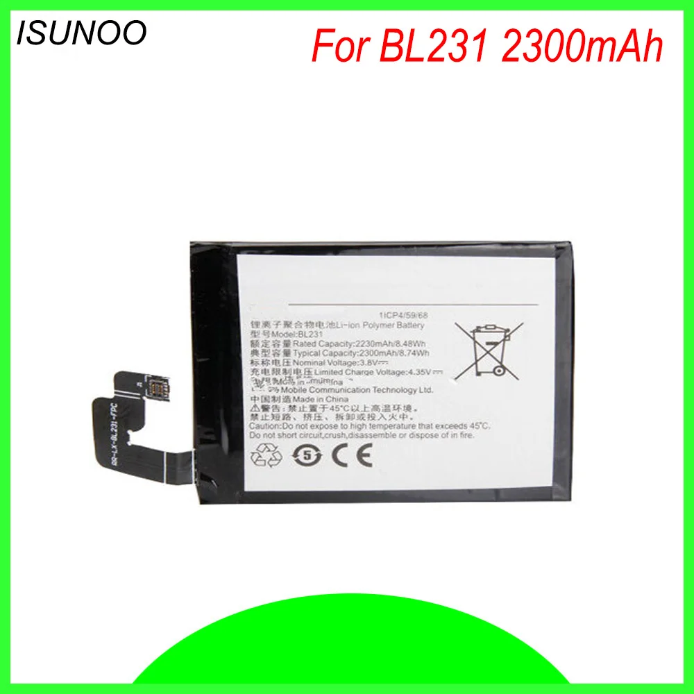 ISUNOO BL231 BL 231 Аккумулятор для Lenovo Vibe X2 S90 S90U CU 2300 мАч батареи|Аккумуляторы мобильных