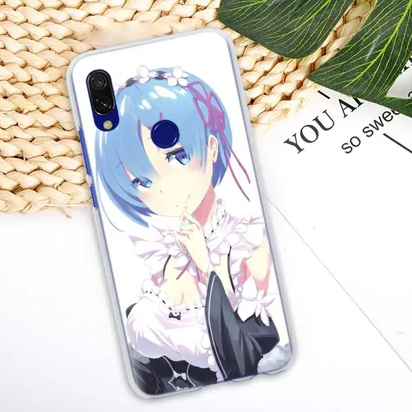12 Аниме RE ZERO Ram Rem чехол для Xiaomi Redmi Note 5 6 7 Pro 4X7 6 6A 5 Plus 5A S2 GO Pocophone F1 чехол для телефона Coque - Цвет: 12