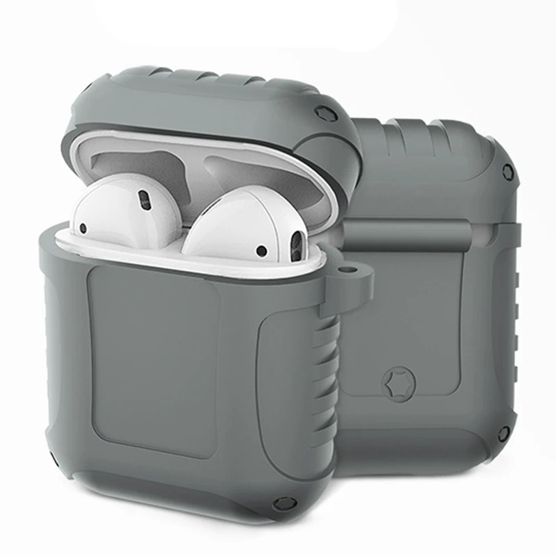 Gray Новинка, беспроводная bluetooth-гарнитура, водонепроницаемый силиконовый чехол, подходит для Apple, Bluetooth, пять поколения, чехол для наушников - Цвет: Gray