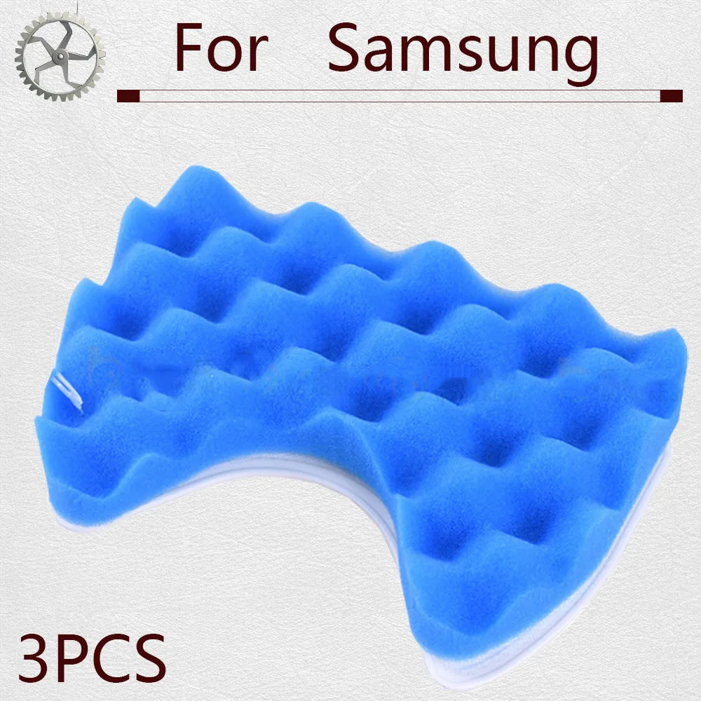 Фильтр Hepa с синей губкой 3 шт. хлопковый фильтр для Samsung SC6520/30/40/50/60/70/80/90 детали