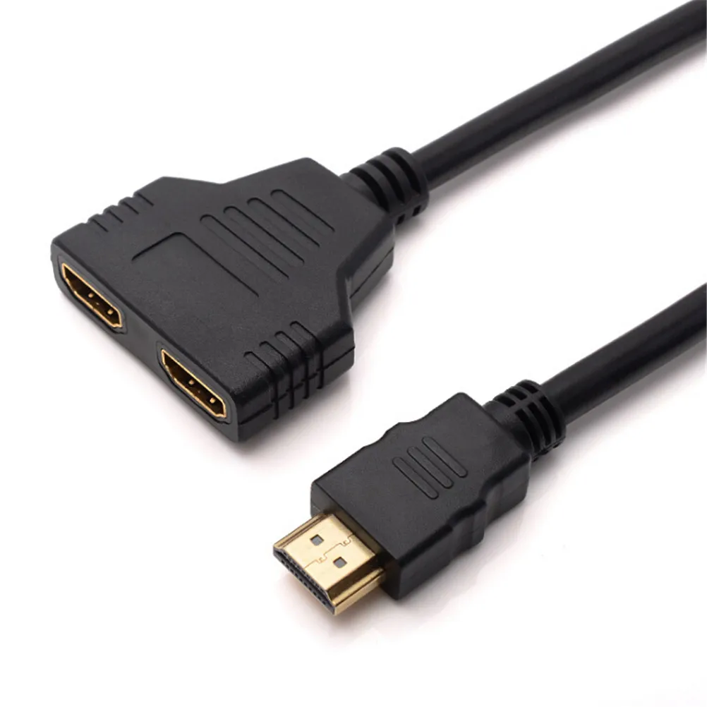 Разветвитель HDMI с 2 портами 1 в выхода штекер гнездо адаптер преобразователь