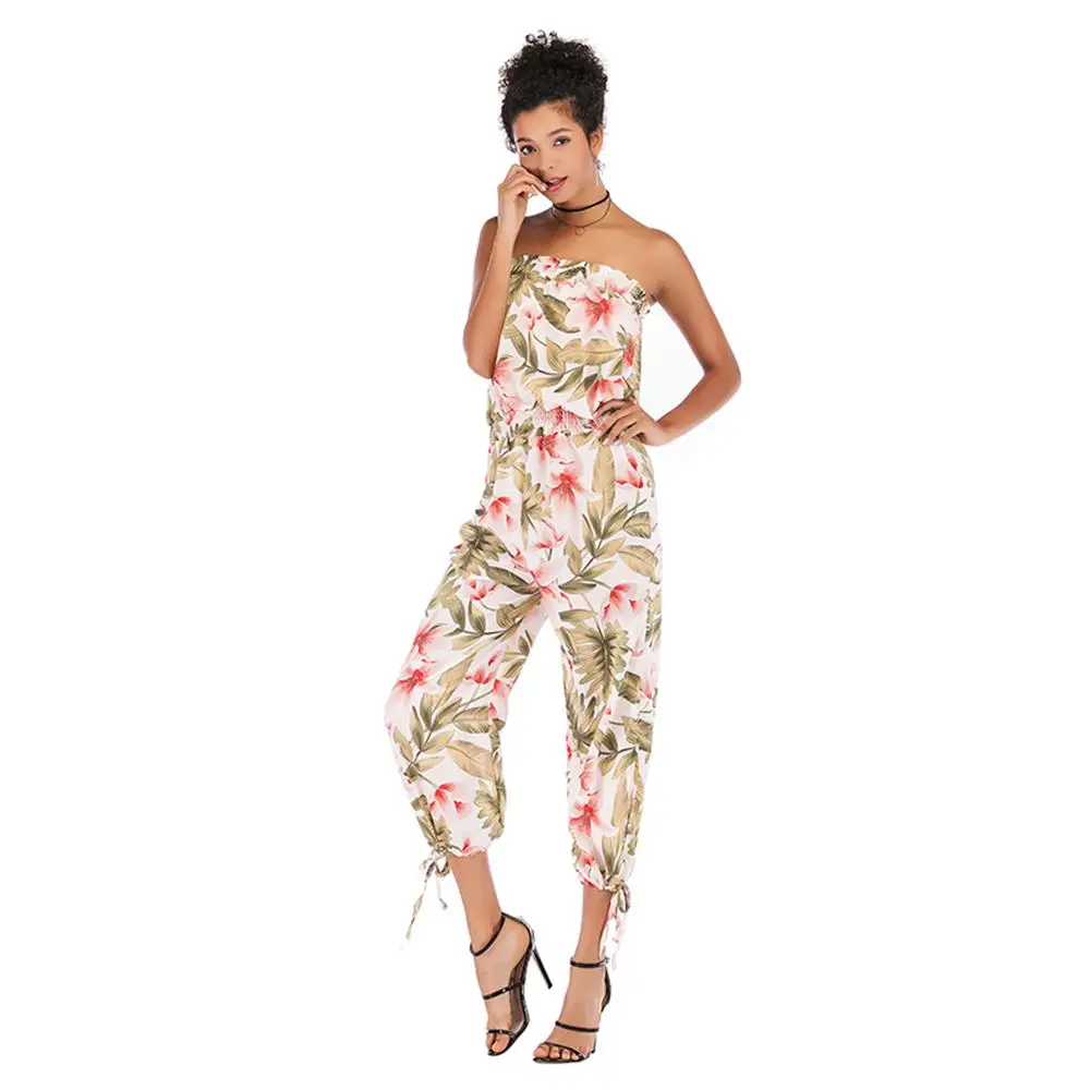 2019 летние женские праздничные повседневные Комбинезоны без рукавов модные боди