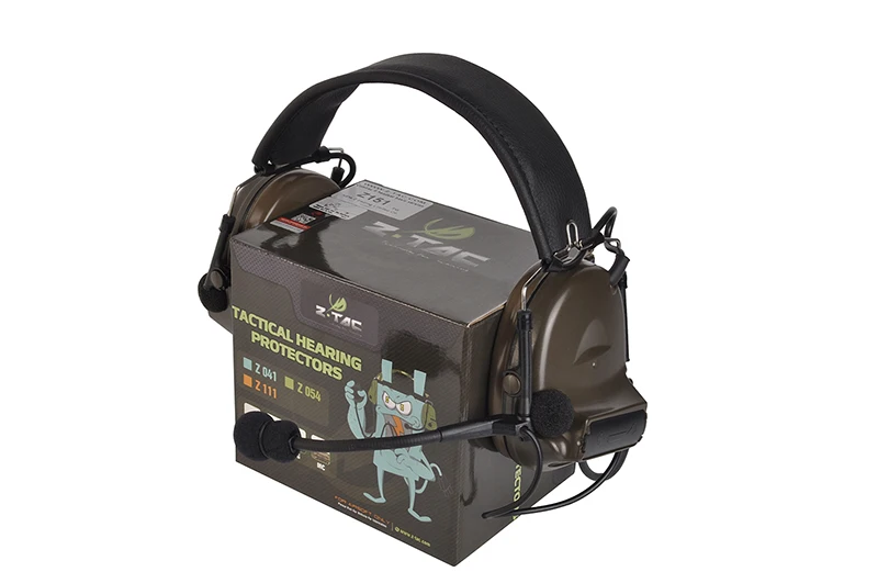 Z TAC тактическая гарнитура Comtac II без шумоподавления коммуникационная для Walkie talkie