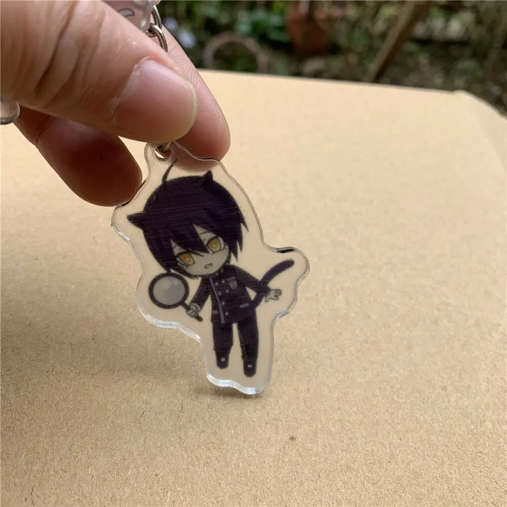 Danganronpa V3 Ouma Kokichi Saihara Shuuichi брелок на ремешке для ключей Kitty официальный|Реквизит