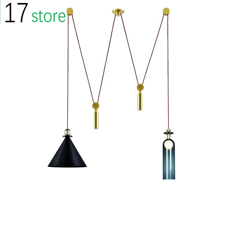 

Retractable Hanging Light Vintage Loft Industrial Pendant Lights Adjustable Drop Wire Lamps