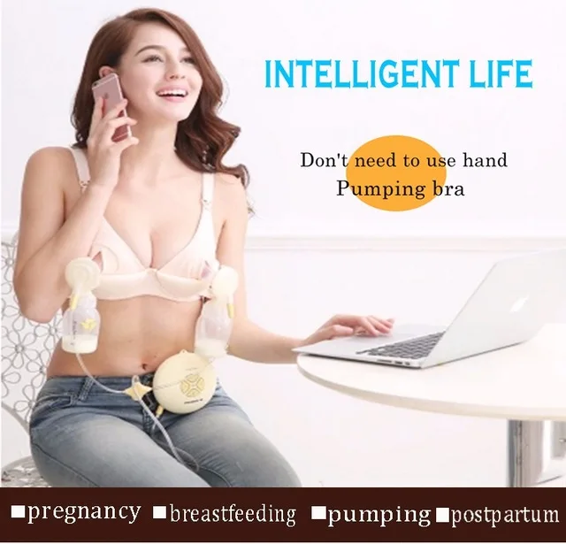 

2017 Maternity bra cotton maternity bra for nursing push up Hands Free Breast pump Bra maternity breast feeding bra underwear