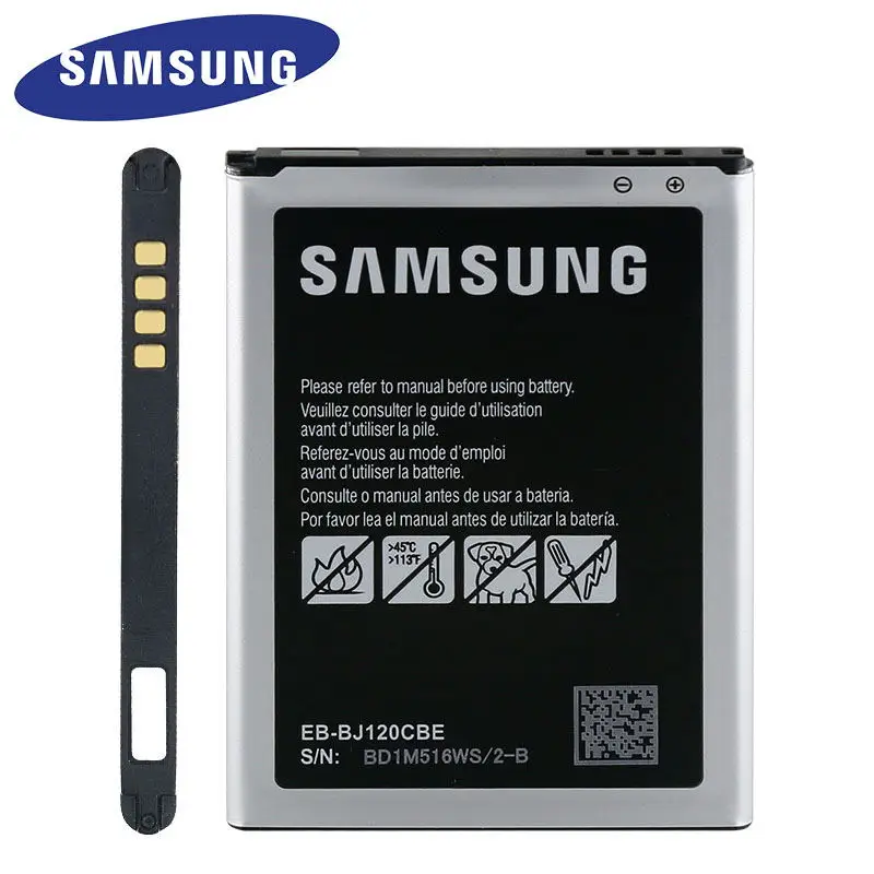 Оригинальная батарея Samsung для Galaxy J1 2016 версия J120 J120F J120A J120H J120T J120DS EB BJ120CBU 2050mAh с