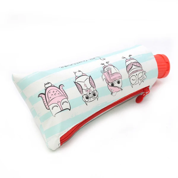 Owl Pencil Case School Supplies Material Escolar Estojo Escola Kalemlik Kalem Kutusu Trousse Scolaire Stylo Pencilcase Toothpaste - Цвет: Owl