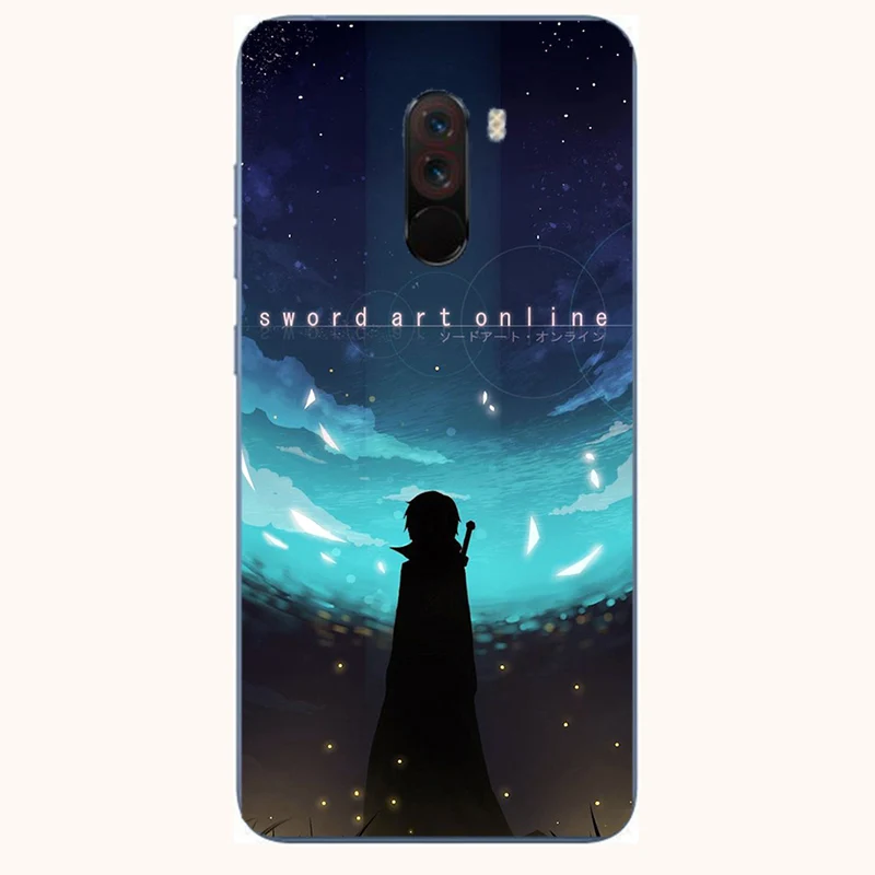 Sword Art Online Anime Manga Silicone Case For Xiaomi PocoPhone Poco F1 F2 M2 M3 C3 F3 X2 X3 GT NFC Pro Smart Phone Print Cover | Мобильные