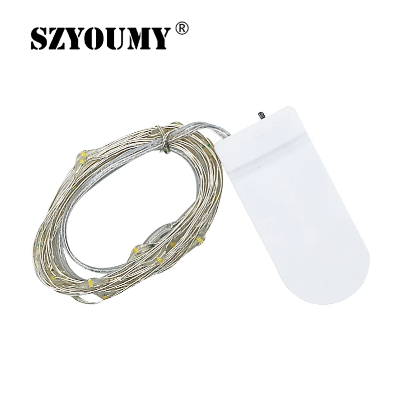 

СВЕТОДИОДНАЯ Гирлянда SZYOUMY, 2 м, 20 светодиодов, работает от батареек