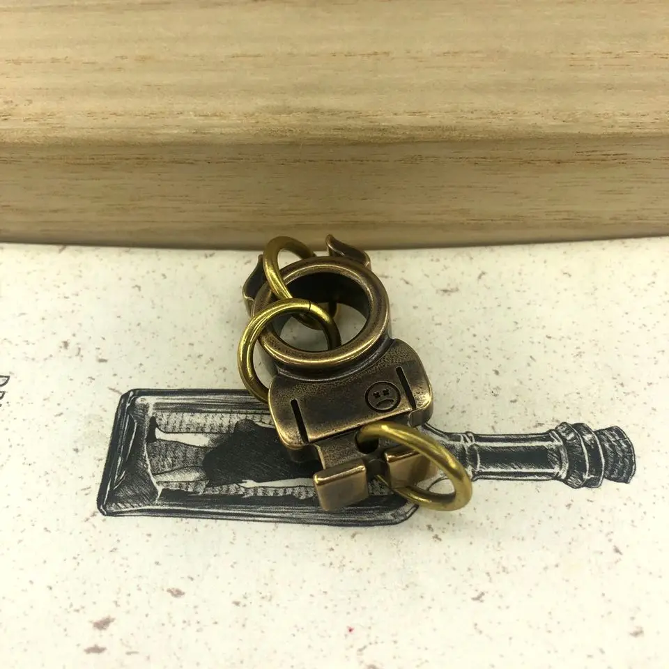 EDC Инструменты Нож бусины латунь гуманоидный Рог бусы на шнурок паракордовый