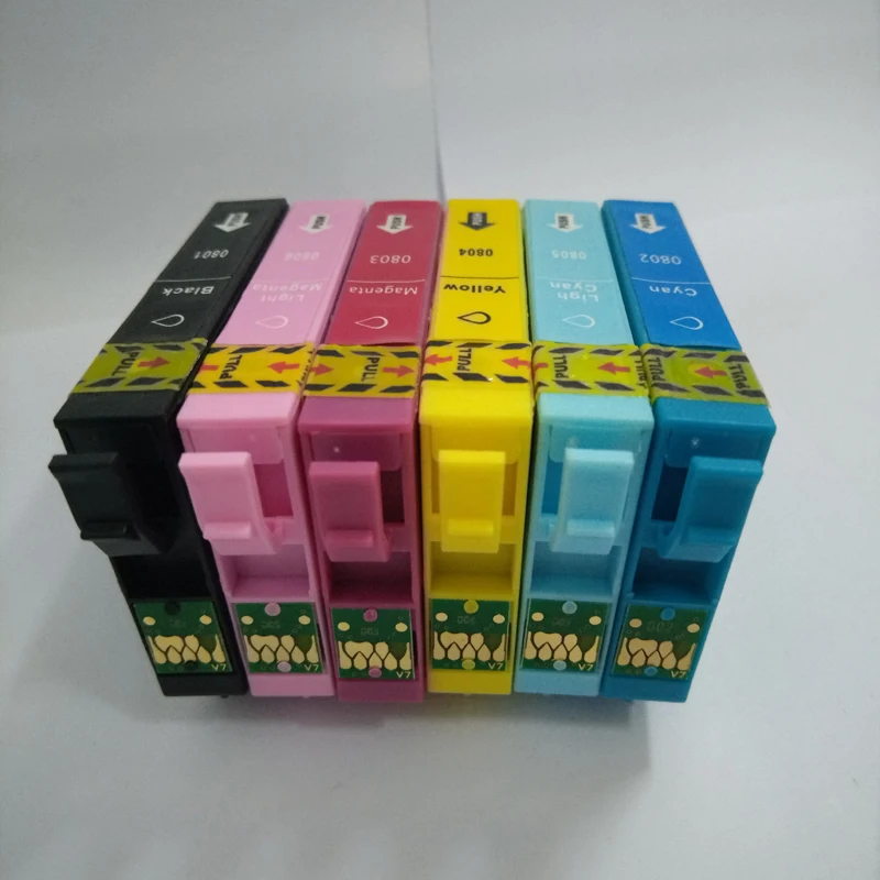 

Einkshop T0801 Ink cartridge for Epson T0801 - T0806 for Epson Stylus P50 T59 R265 270 285 290 360 730WD 800FW 810W 820FWD