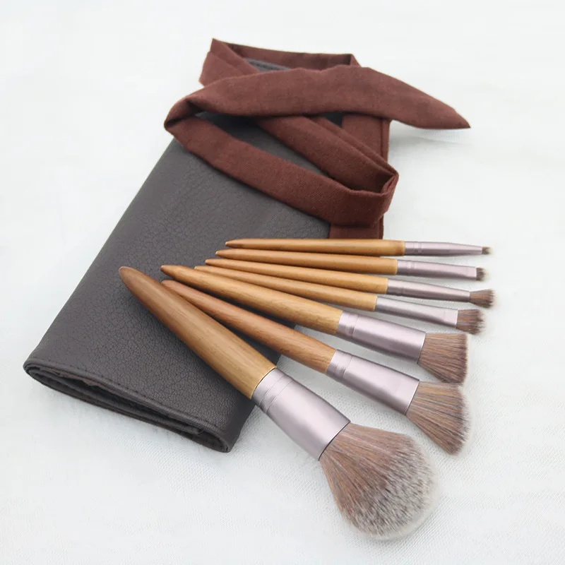 7 шт. кисти для макияжа PU сумка макияж порошок бровей Фонд Blush косметические