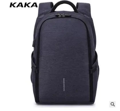 Рюкзак для ноутбука KAKA с USB зарядкой Мужской Дорожный рюкзак школьная сумка