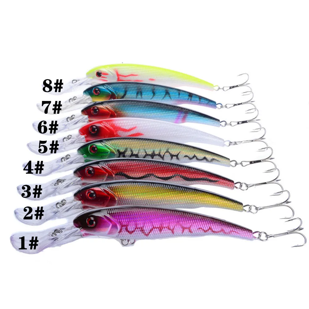 

8PCS/lot Fishing Lures 16.5cm/29g Hard Baits Artificial bait 8 Colors Minnow lure fish Wobblers feeder Fishing Tackle pesca 87
