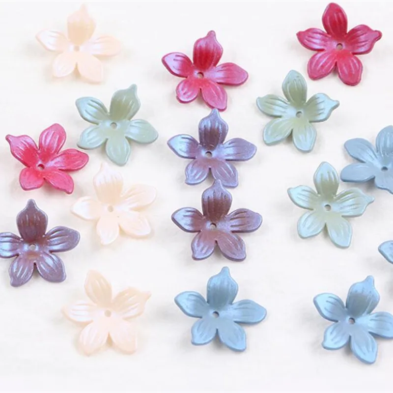 Модные Акриловые Цветочные бусины россыпью с распылителем головной убор сделай