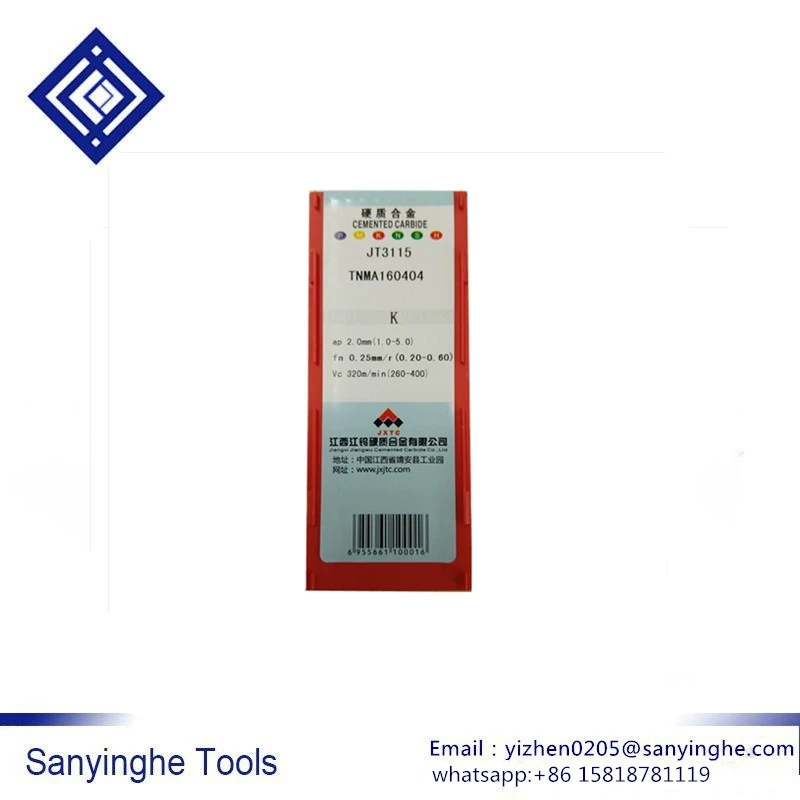 

(10pcs/box)Machine External Turning tool CNC internal cylindrical turning inserts TNMA160404/08/12 JT3115