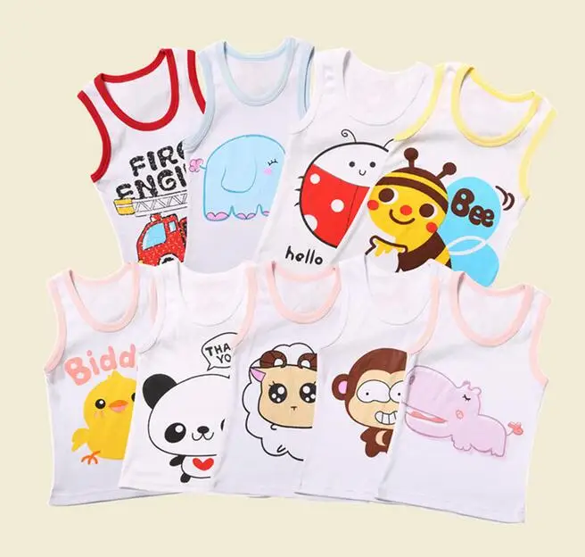 Панда для детей ясельного возраста мальчиков и девочек футболки без рукавов