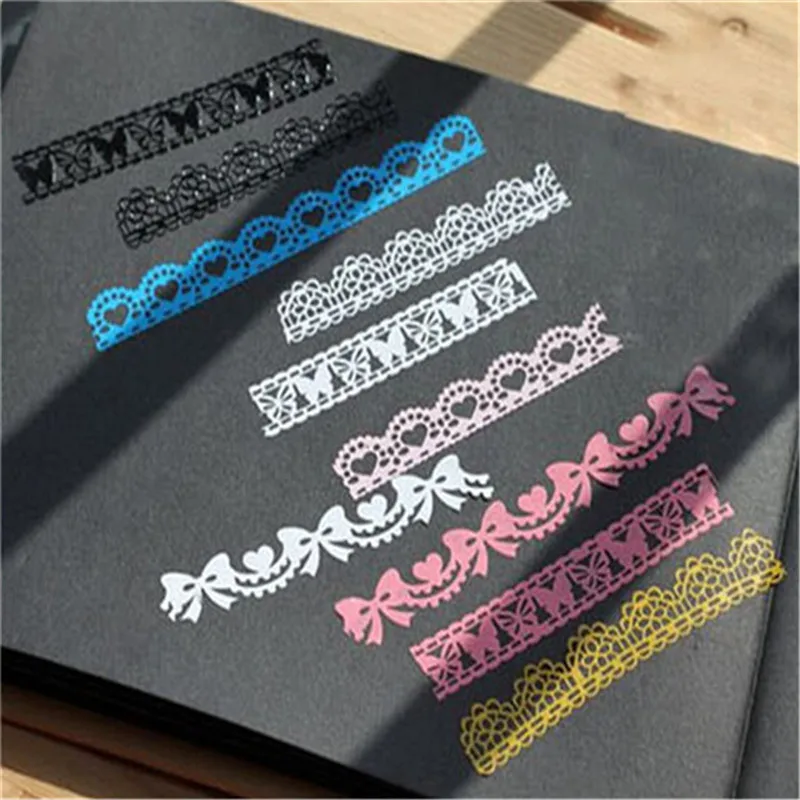 Новый горячий рулон шнурка DIY Бумага для скрапбукинга декоративная липкая бумага