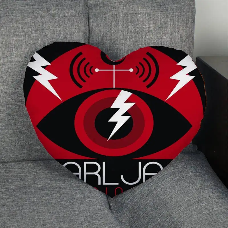 Custom Pearl Jam Heart Shape Pillow Cover Zipper Pillowcase Wedding Home Office Decorative 1pcs custom | Дом и сад
