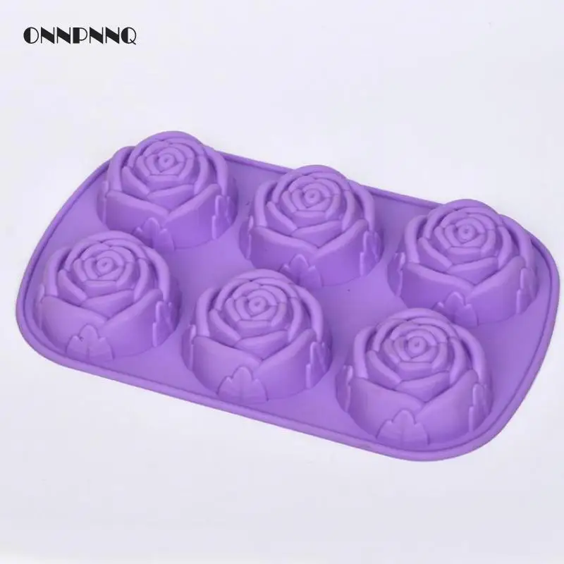 1 шт. креативная форма в форме розы для торта хлеба силиконовая мыло ручной работы