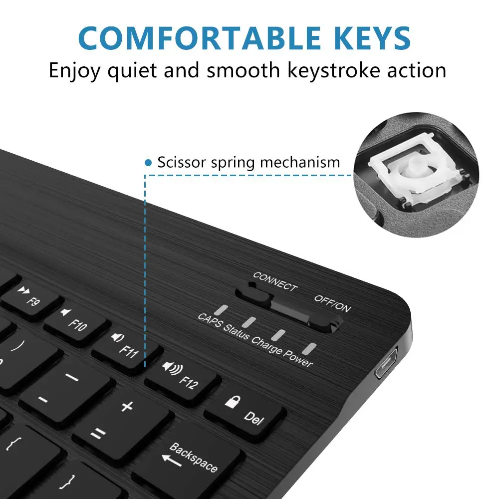 Беспроводная Bluetooth-клавиатура для телефона планшета iPad iPhone IOS Android Windows