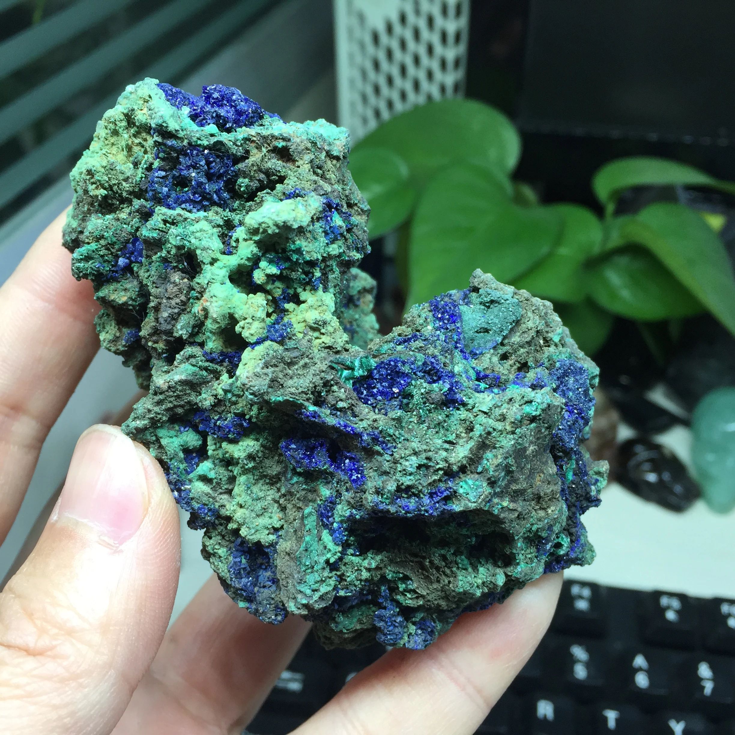 246 г натуральный чессилитовый материал образец Azurite Geode Bule и зеленый Целебный