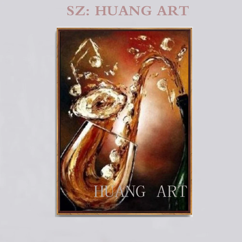 Пиво расписанные вручную абстрактные современные виноградные стены кабинет