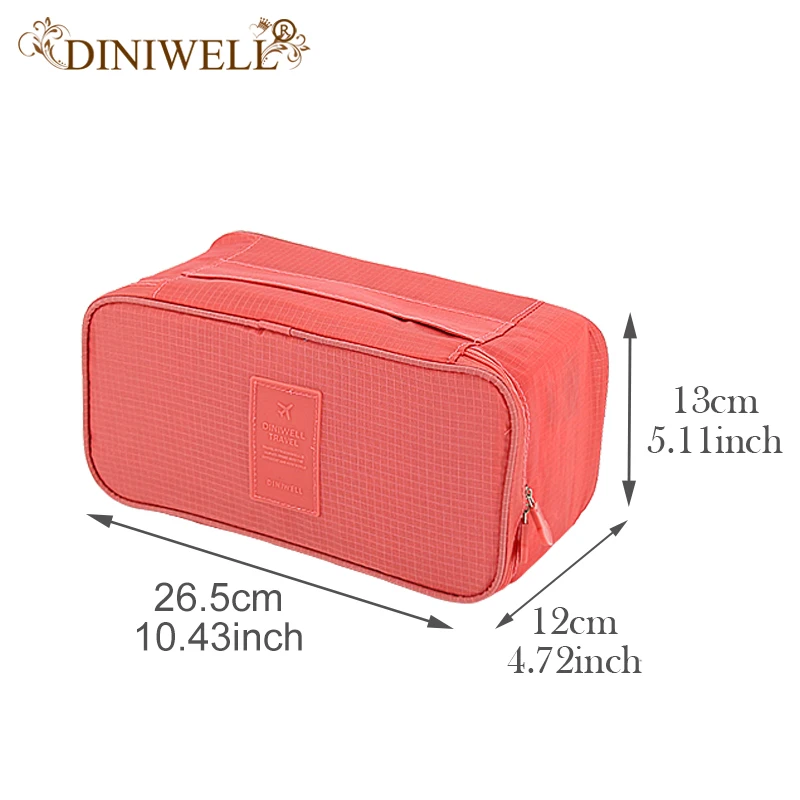 DINIWELL аксессуары для багажа, органайзер для хранения, сумка для нижнего белья, бюстгальтера, носков, обуви, сумка на молнии, Органайзер
