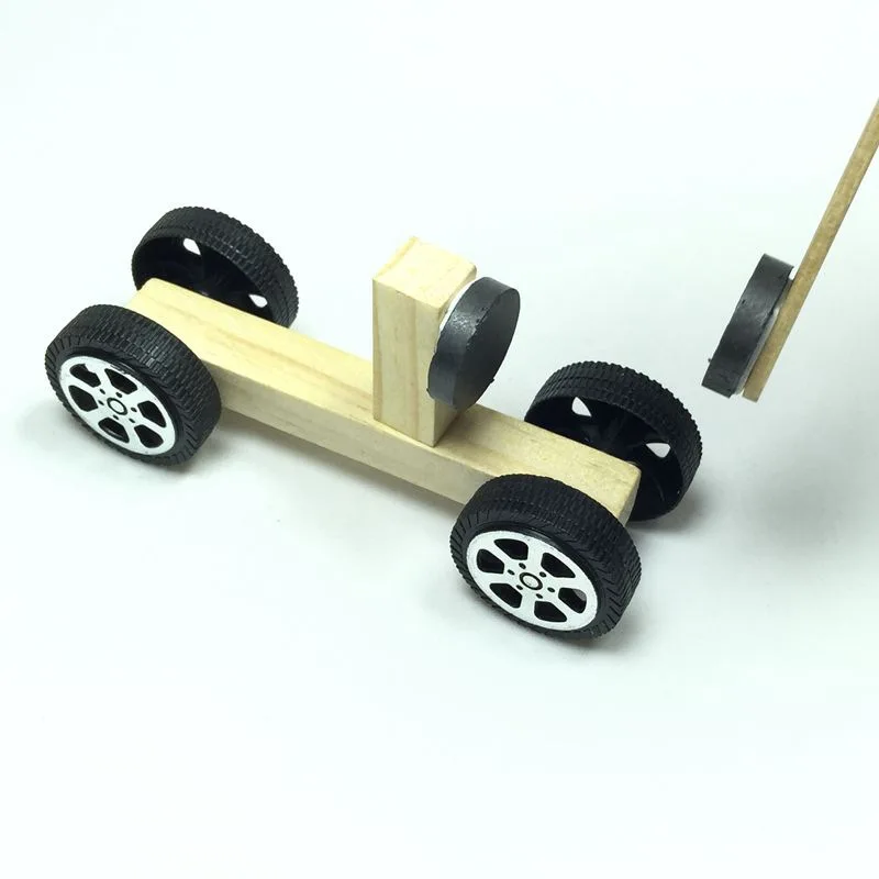 DIY магнитная модель автомобиля Repulsive force Паровая игрушка научное образование