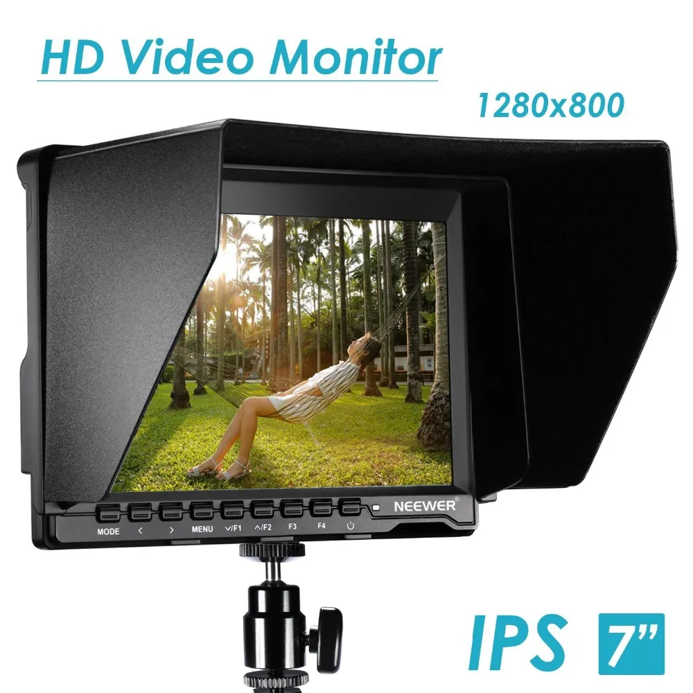 Neewer NW759 7 дюймовый 1280x800 IPS экран камеры полевой монитор 1 кабель для BMPCC AV FPV Sony Canon