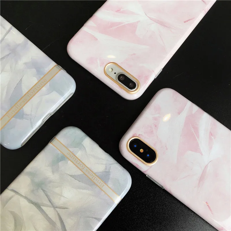 Шикарный Дизайн Мягкий силиконовый чехол для телефона iPhone XR Роскошный Мраморный