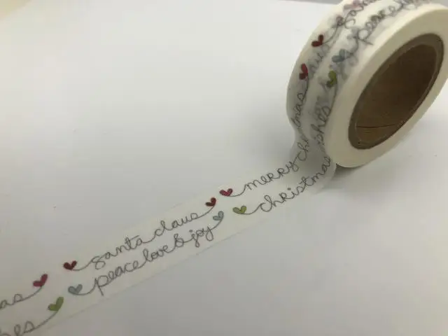 jiataihe christmas washi tape Merry Christmas tree japanese rice paper printing masking free shipping | Канцтовары для офиса и