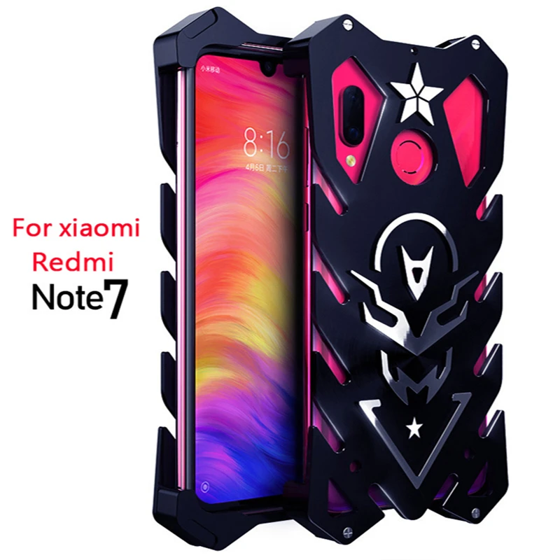 Новое поступление Роскошный Алюминиевый металлический чехол для Xiaomi redmi note7 Zimon