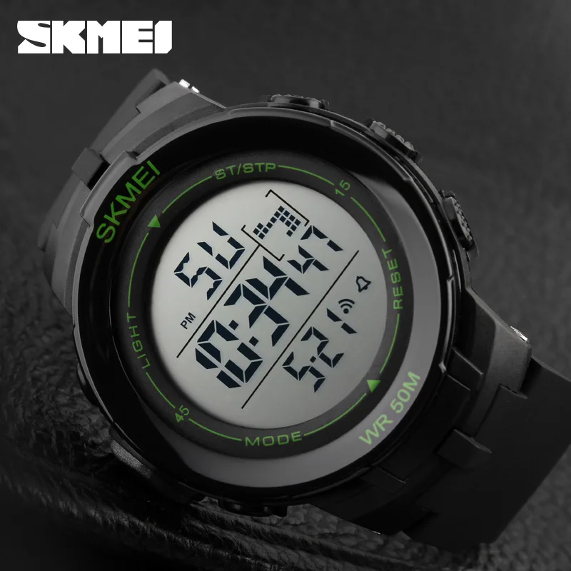 Skmei открытый спортивные часы Для мужчин модные светодиодный подсветкой цифровые