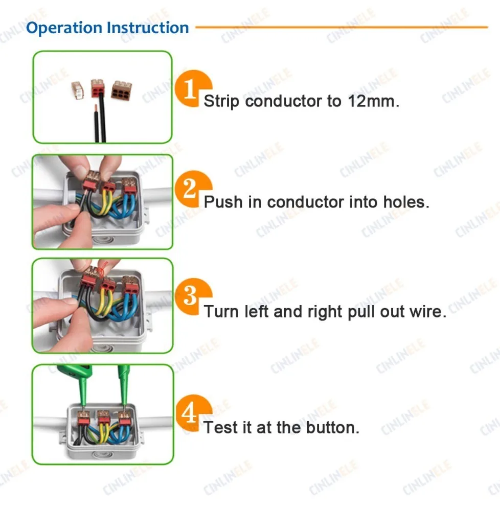 30 шт./лот быстрый разъем для провода клеммный блок с солнечным проводником