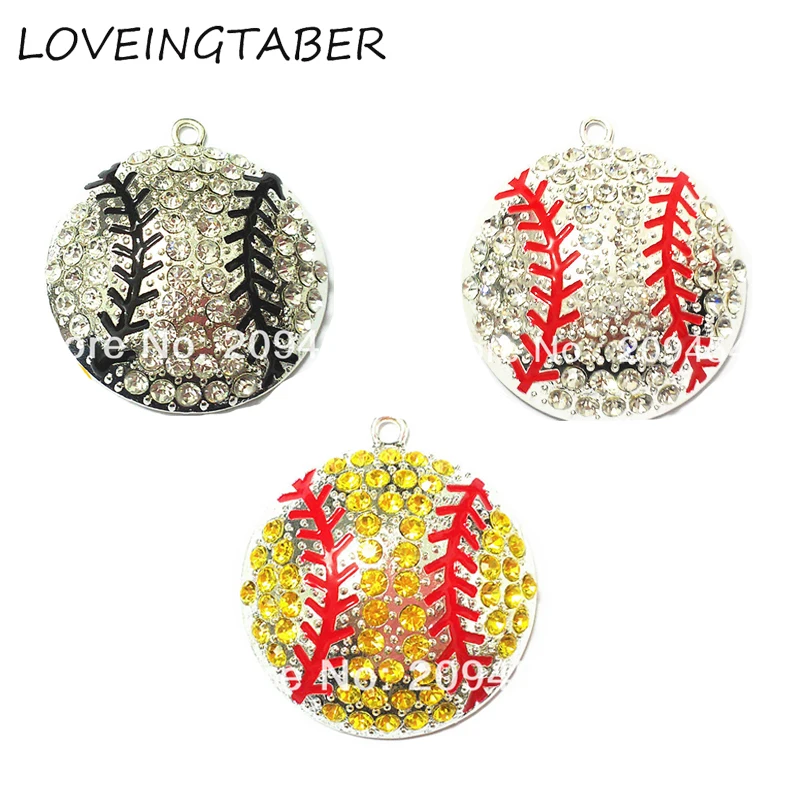 (Выберите первый цвет) Большой размер 45 мм 10 шт./лот подвеска в виде Бейсбольного