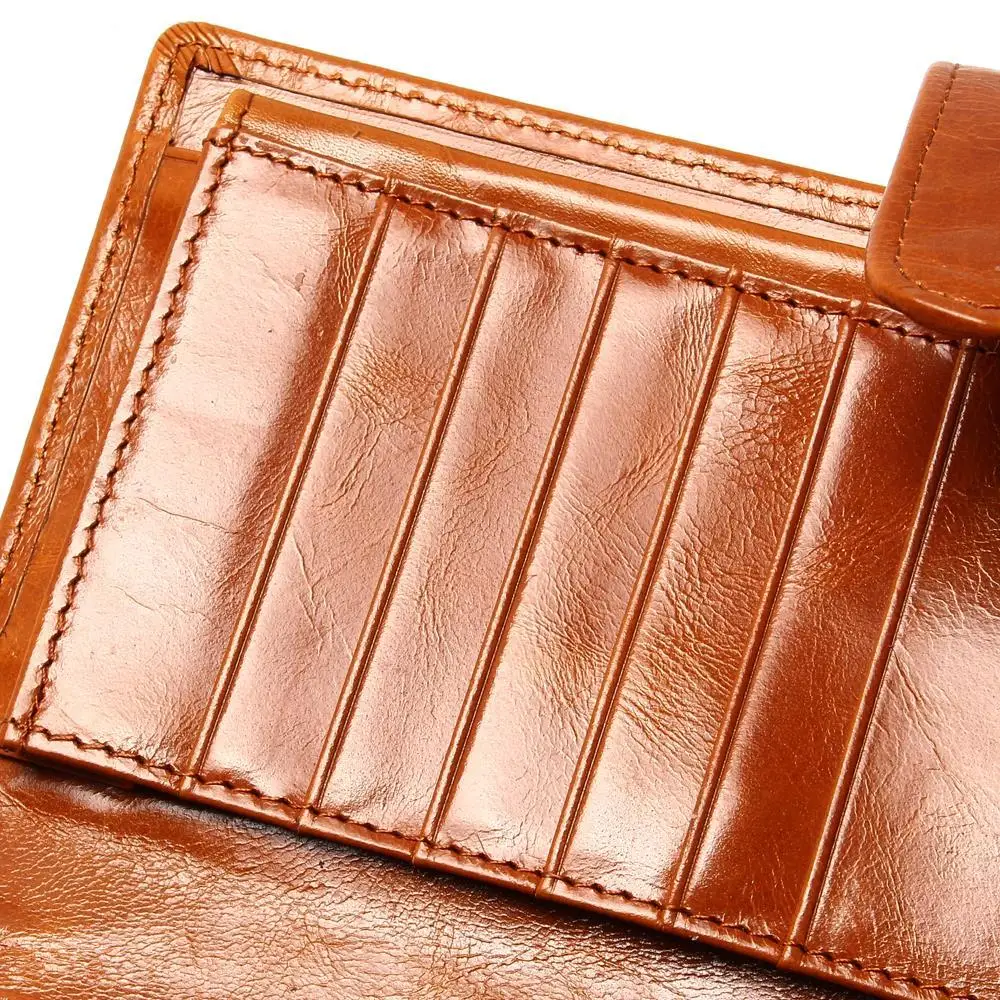 Новинка 2020 винтажные Длинные Стильные женские кошельки из вощеной кожи