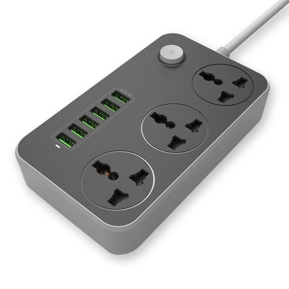 Удлинитель с usb-портами бытовой США, Великобритании, ЕС разъем, полосы питания, розетка 10A Smart, универсальное зарядное устройство для защиты от перенапряжения