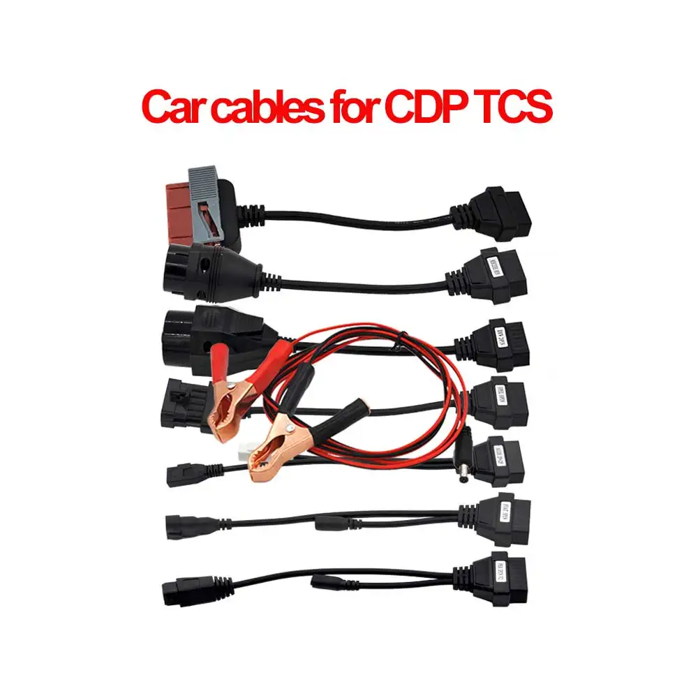 Полный комплект 8 грузовых кабелей для CDP TCS PRO obd2 кабель для Multidiag pro MVD Авто OBD2 диагностический инструмент код ридер - Цвет: 8 car cables