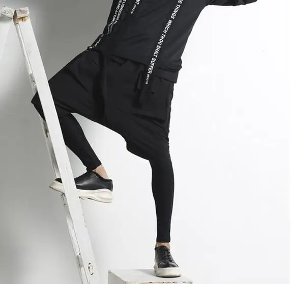 Мужские модные леггинсы обтягивающие комплект из двух предметов|male tights|tights malemale