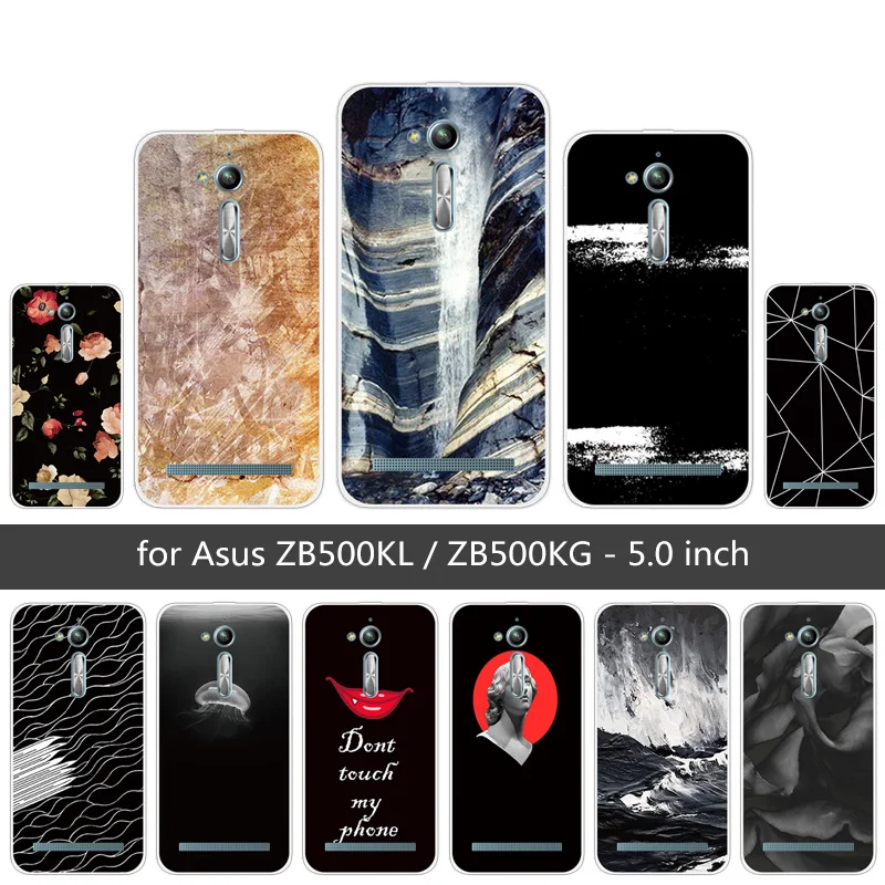 Для Asus Zenfone Go ZB500KL ZB500KG Мягкий ТПУ силиконовый необычный задний Чехол 5 0 "Сумка