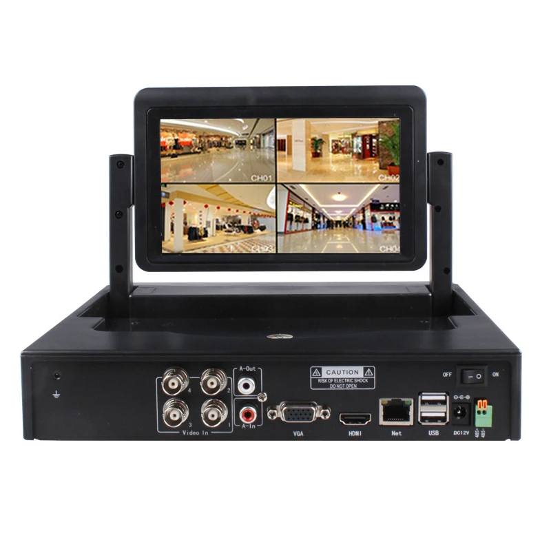7 &quotЖК-монитор CCTV 4CH HVR 1080P рекордер HDMI выход аналоговая AHD камера 8-канальная IP NVR